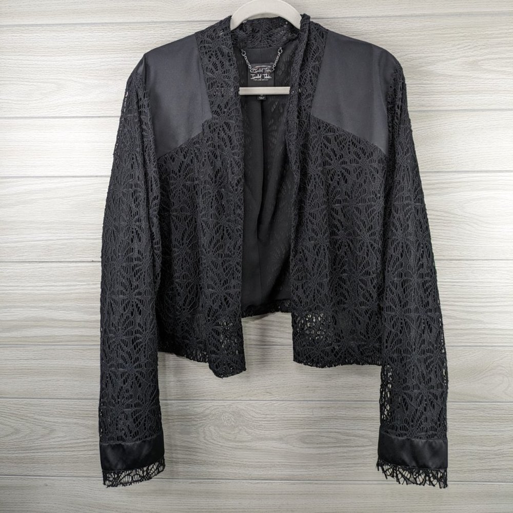 Isabel Toledo for Lane Bryant Lace & Satin Bolero Jacket - Picture 9 of 9